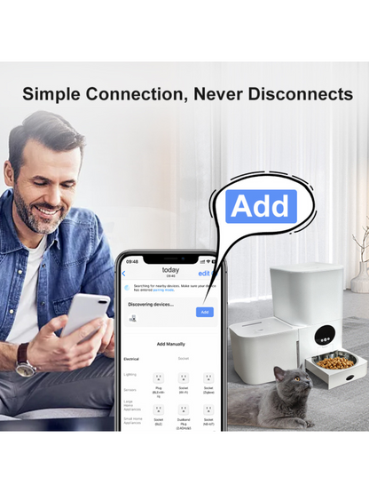 2-in-1 Automatische Voer- en Waterbak