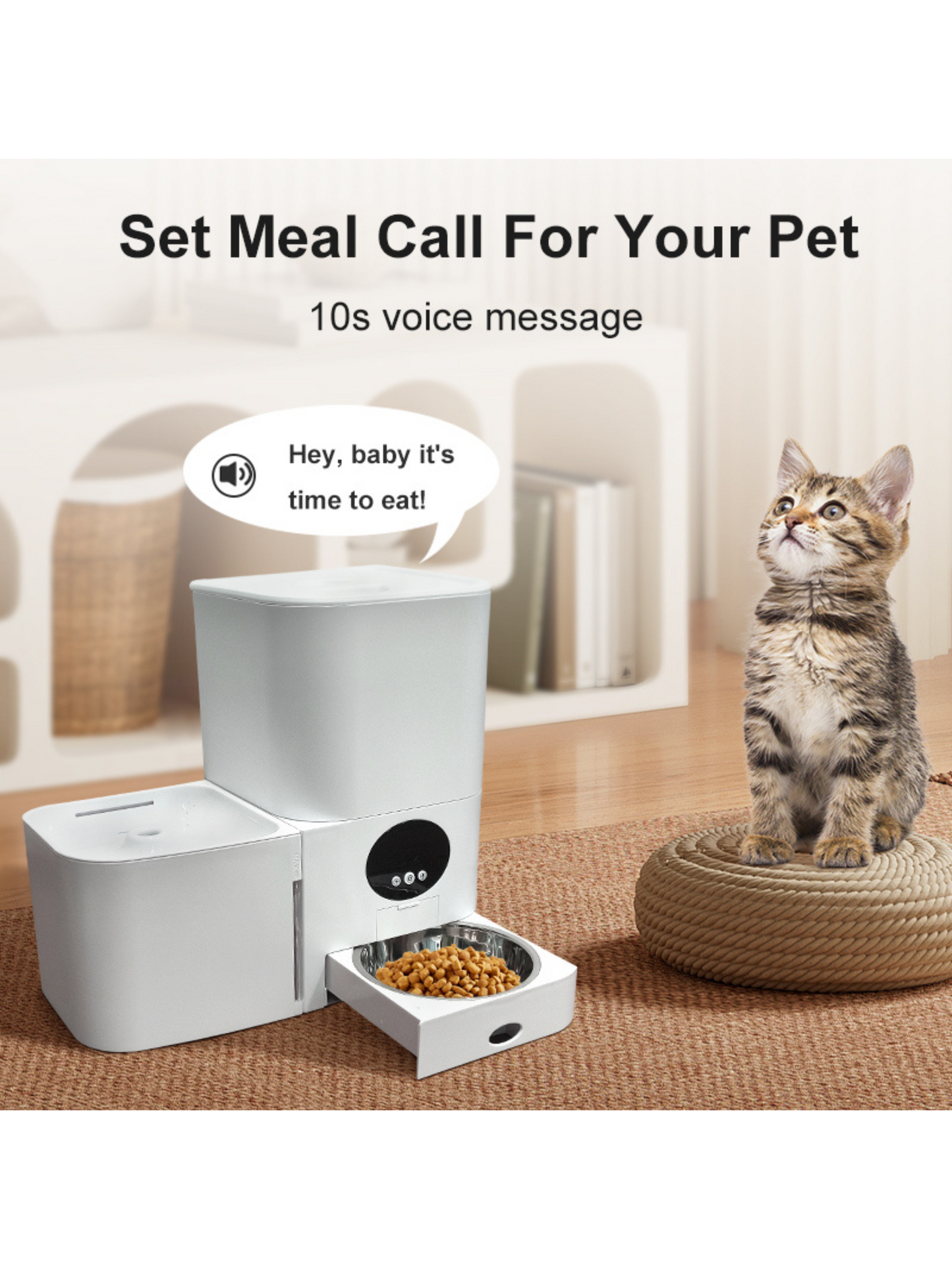 2-in-1 Automatische Voer- en Waterbak