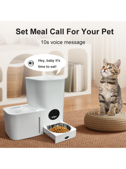 2-in-1 Automatische Voer- en Waterbak