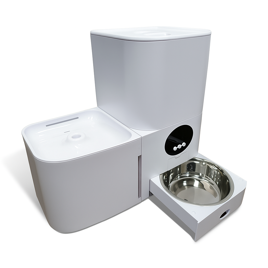 2-in-1 Automatische Voer- en Waterbak