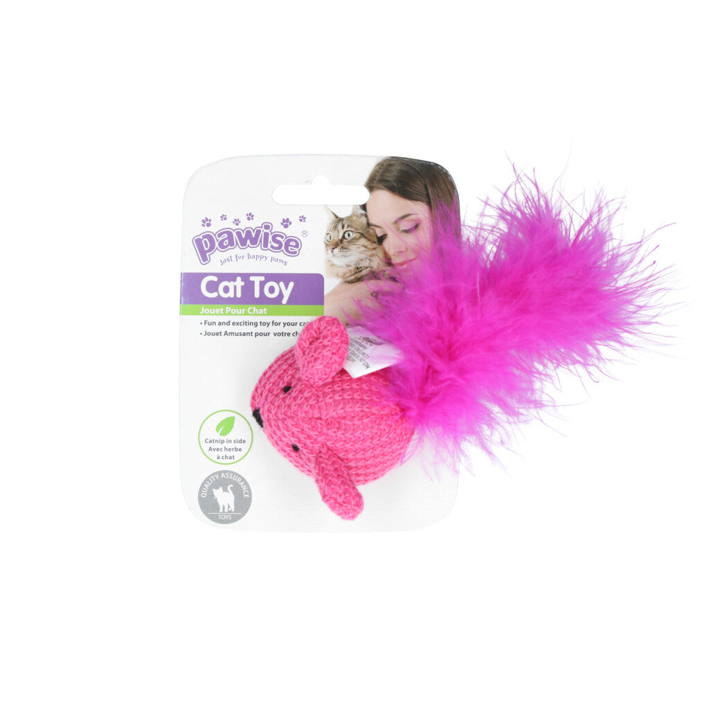 Pawise Cat Toy Wool Mouse