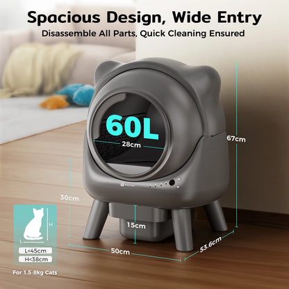 Cura X1 – Automatische Kattenbak met Appbediening